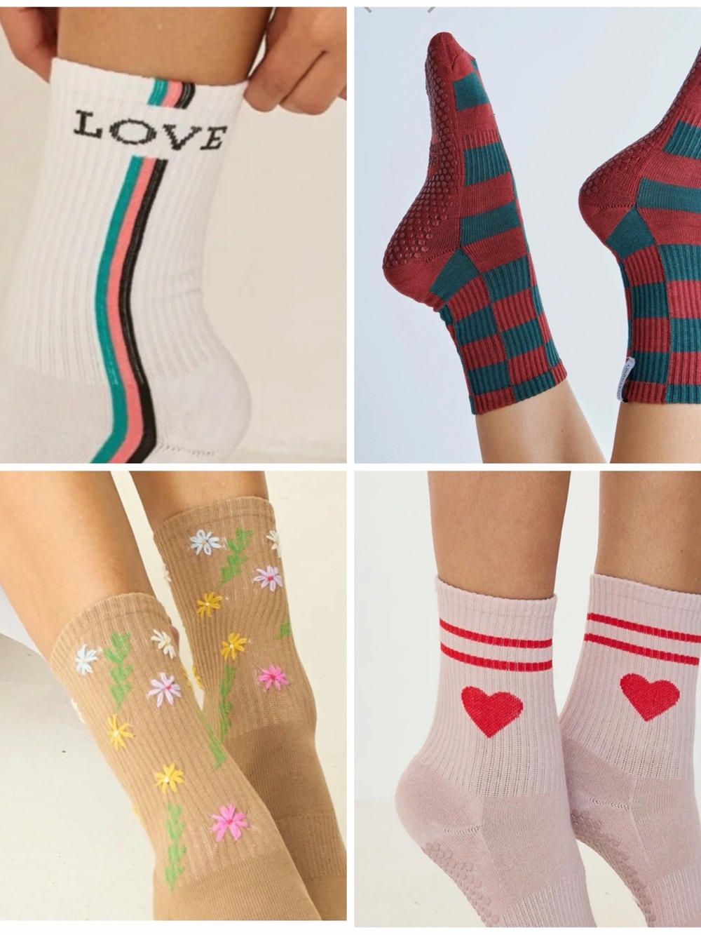 Lucky Honey, 4 pairs, nwt, Grippy Socks for Pilates.